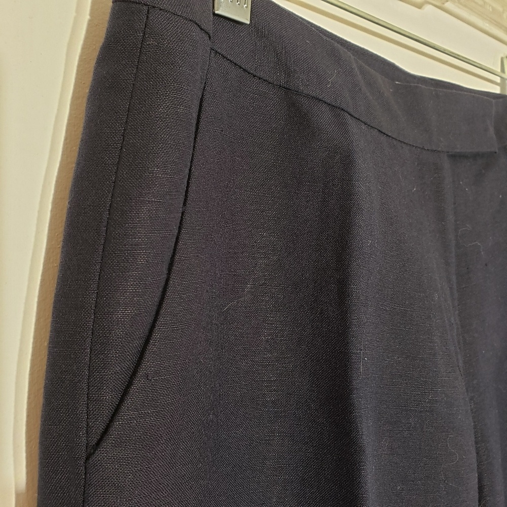 Calvin Klein navy linen pants size 2